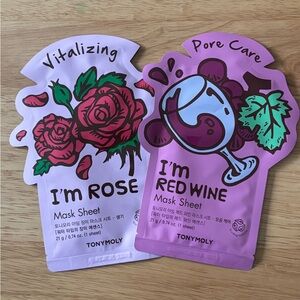 TONYMOLY I'm Rose & I'm Red Wine Mask Sheets